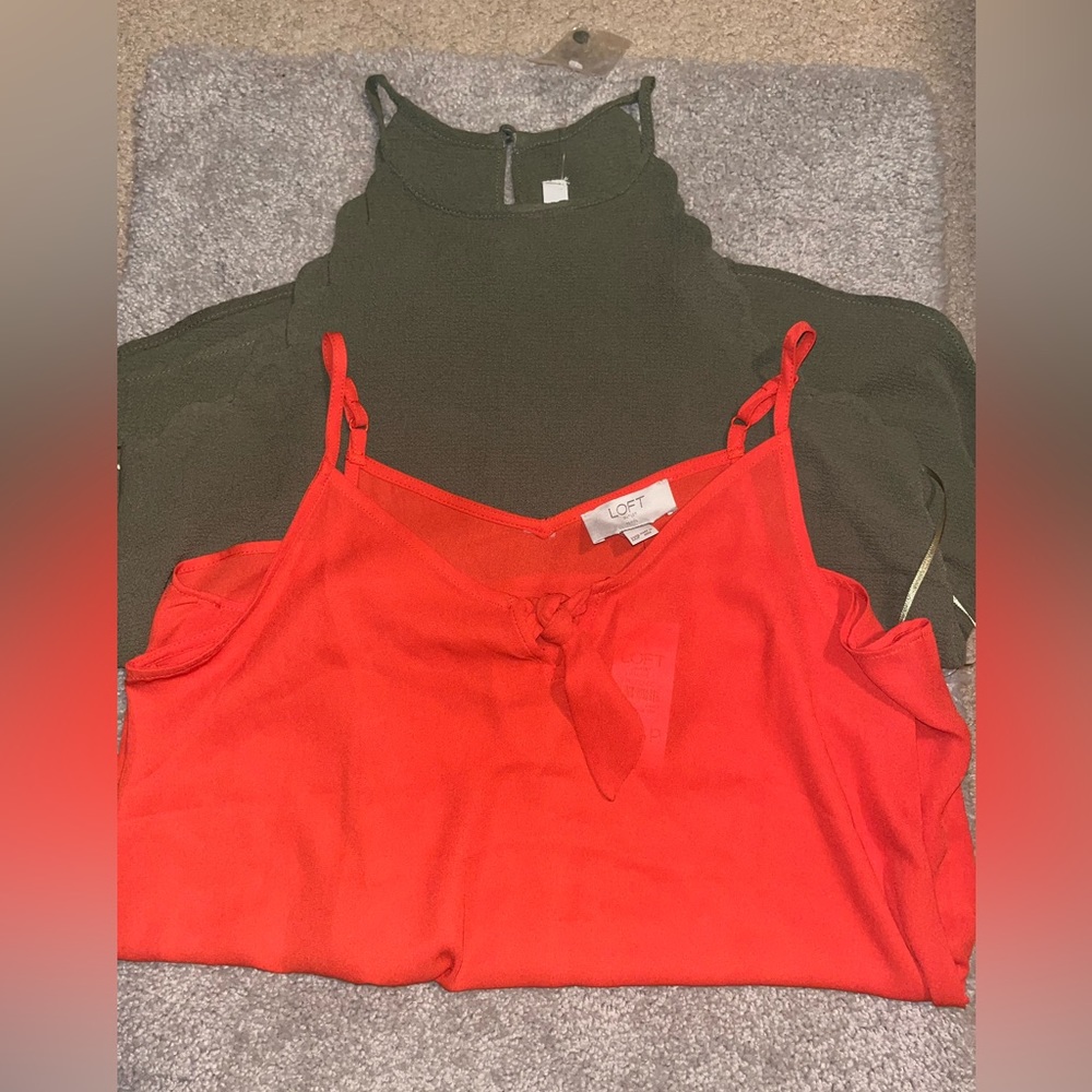 Loft flowy tank blouses